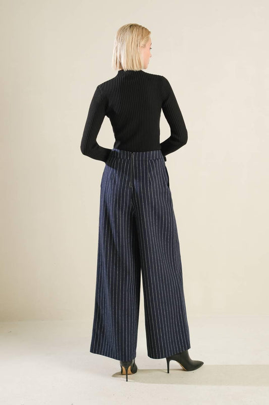 Forever Connected Woven Pants in navy, view 6 — Soul Flow Apparel