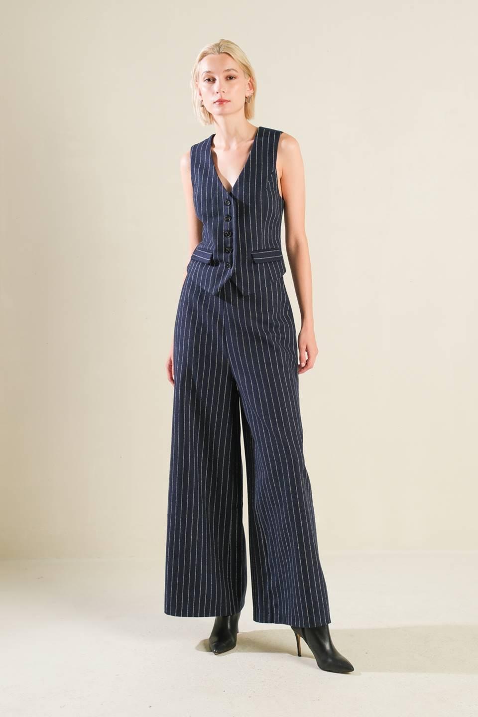 Forever Connected Woven Pants in navy, view 7 — Soul Flow Apparel