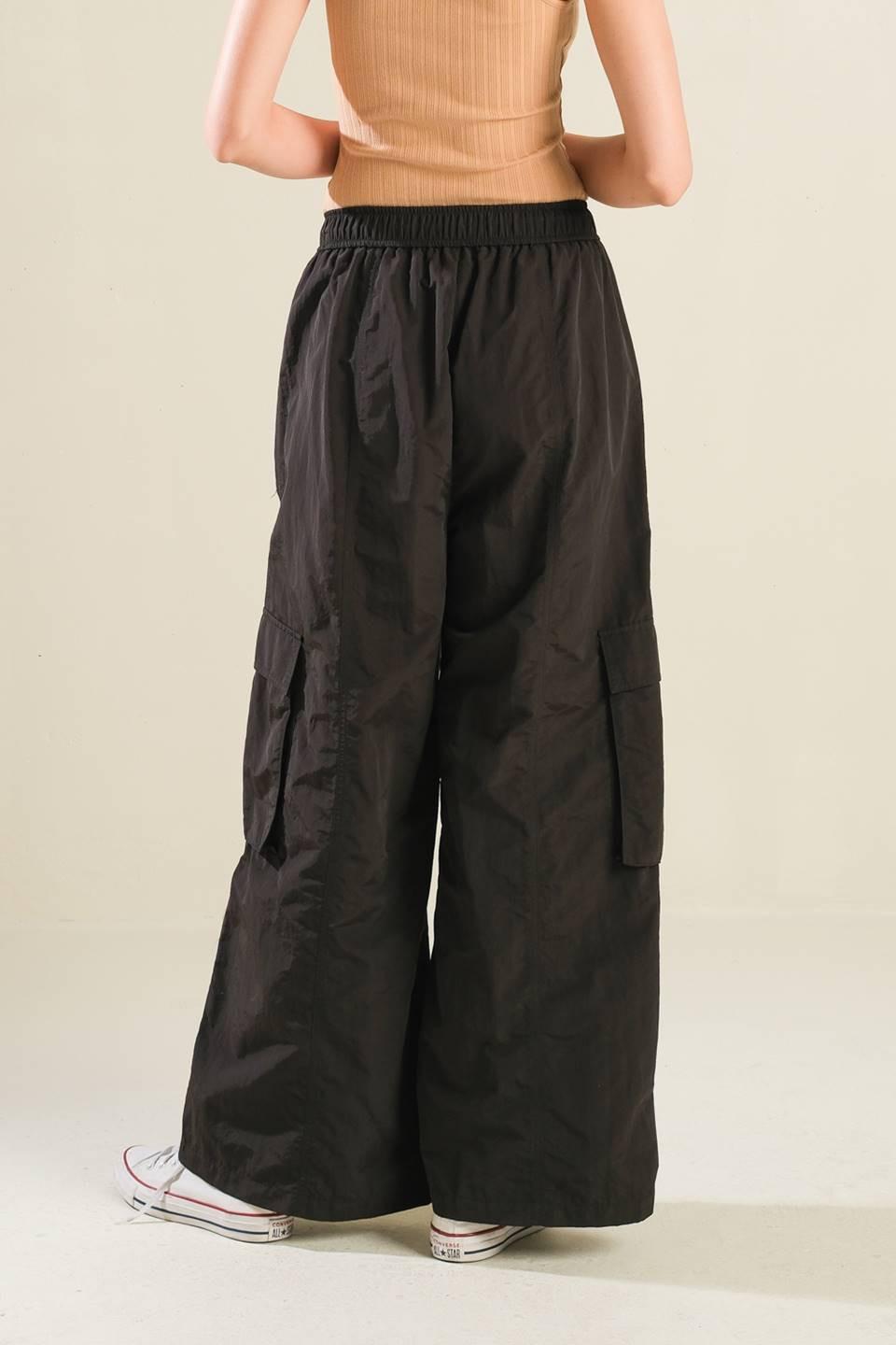 Lovin on Me Cargo Pants in black, view 2 — Soul Flow Apparel