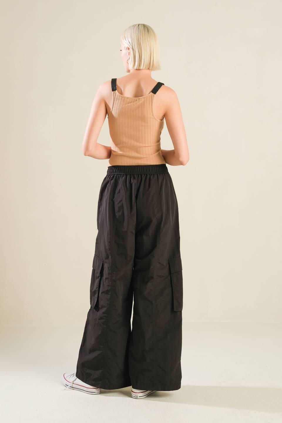Lovin on Me Cargo Pants in black, view 6 — Soul Flow Apparel