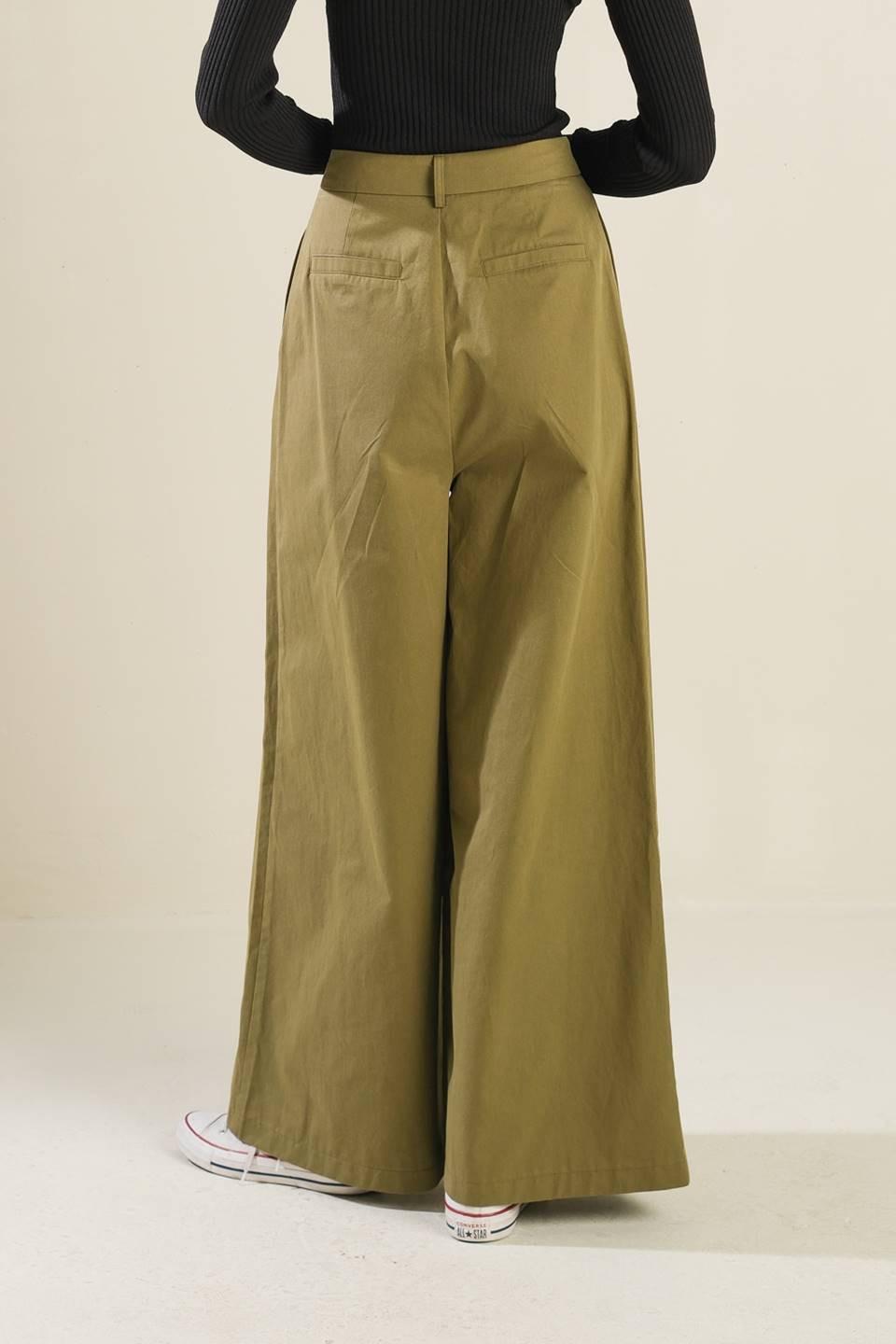 Hidden Reflections Woven Pants in olive, view 2 — Soul Flow Apparel
