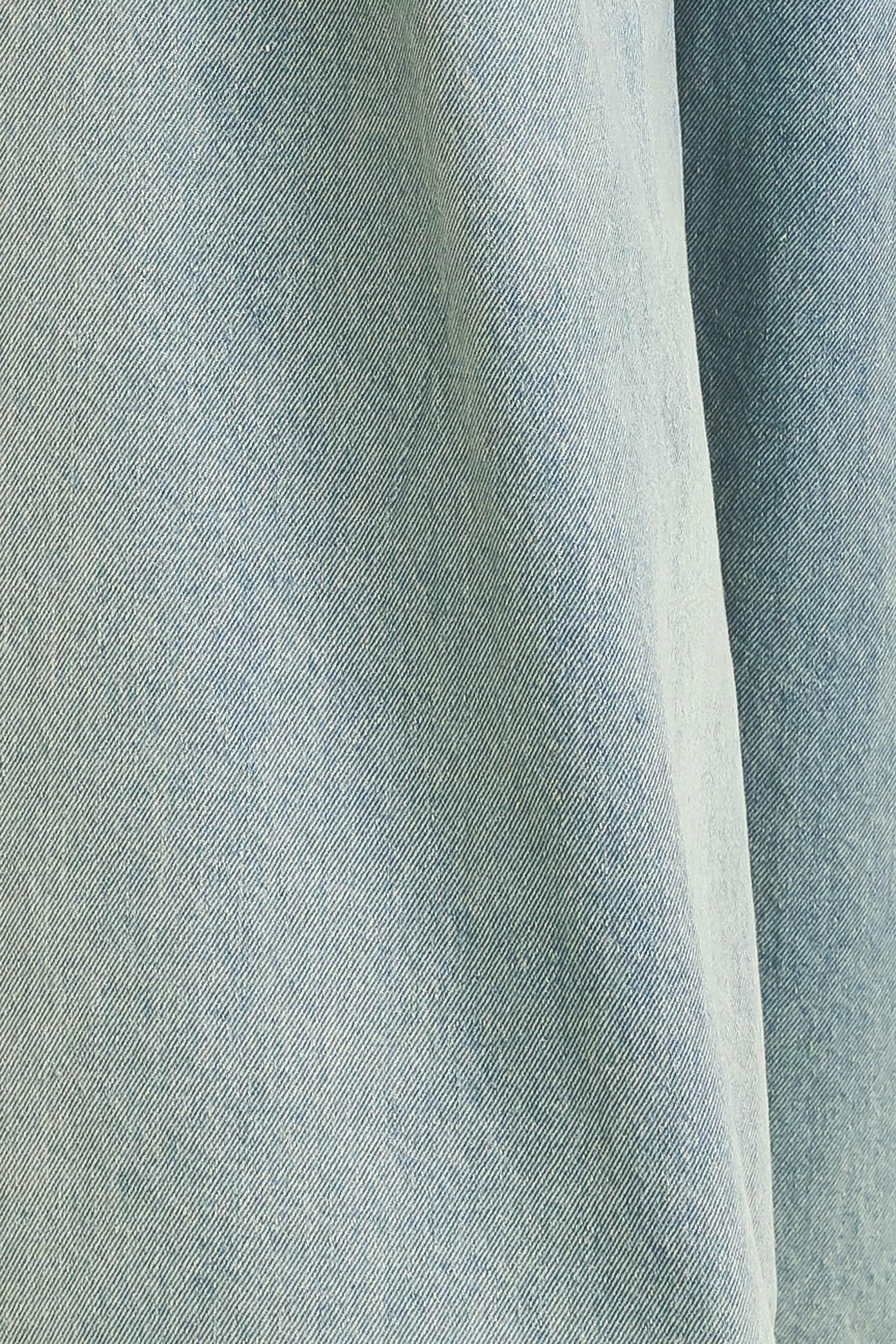 Think of Me Denim Pants in medium indigo, fabric swatch — Soul Flow Apparel