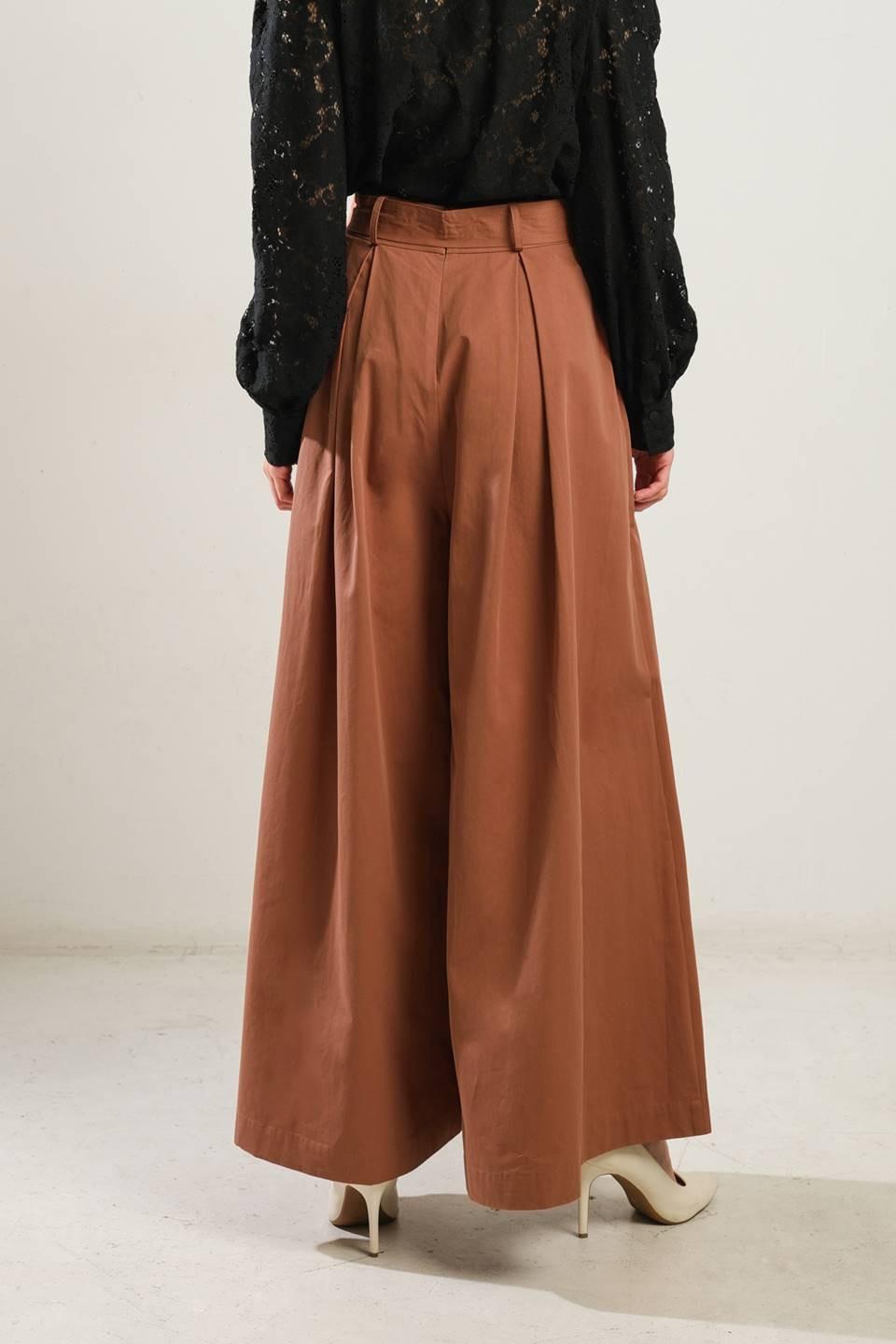 Closer to You Wide Leg Pants in rust, view 2 — Soul Flow Apparel