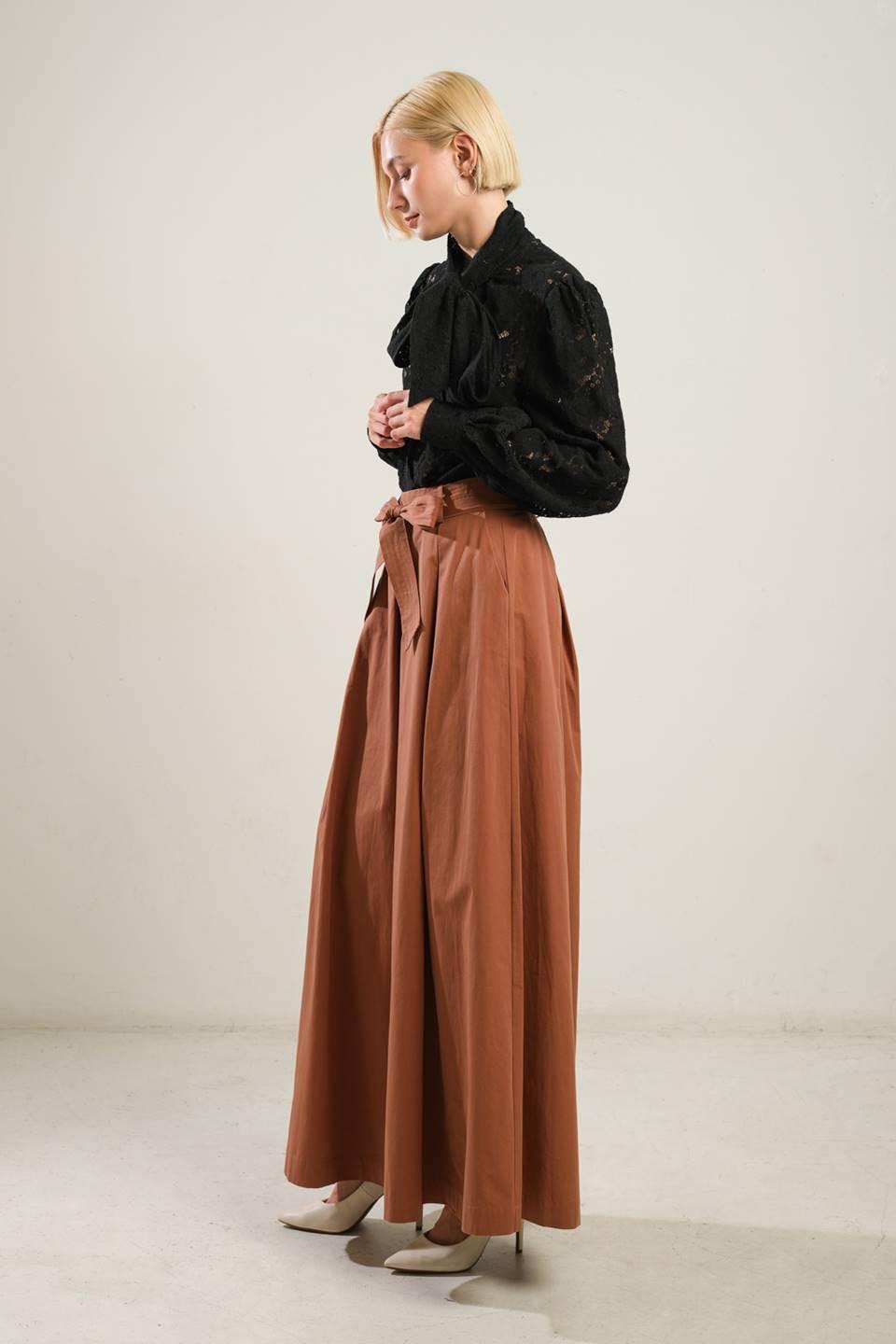 Closer to You Wide Leg Pants in rust, view 3 — Soul Flow Apparel