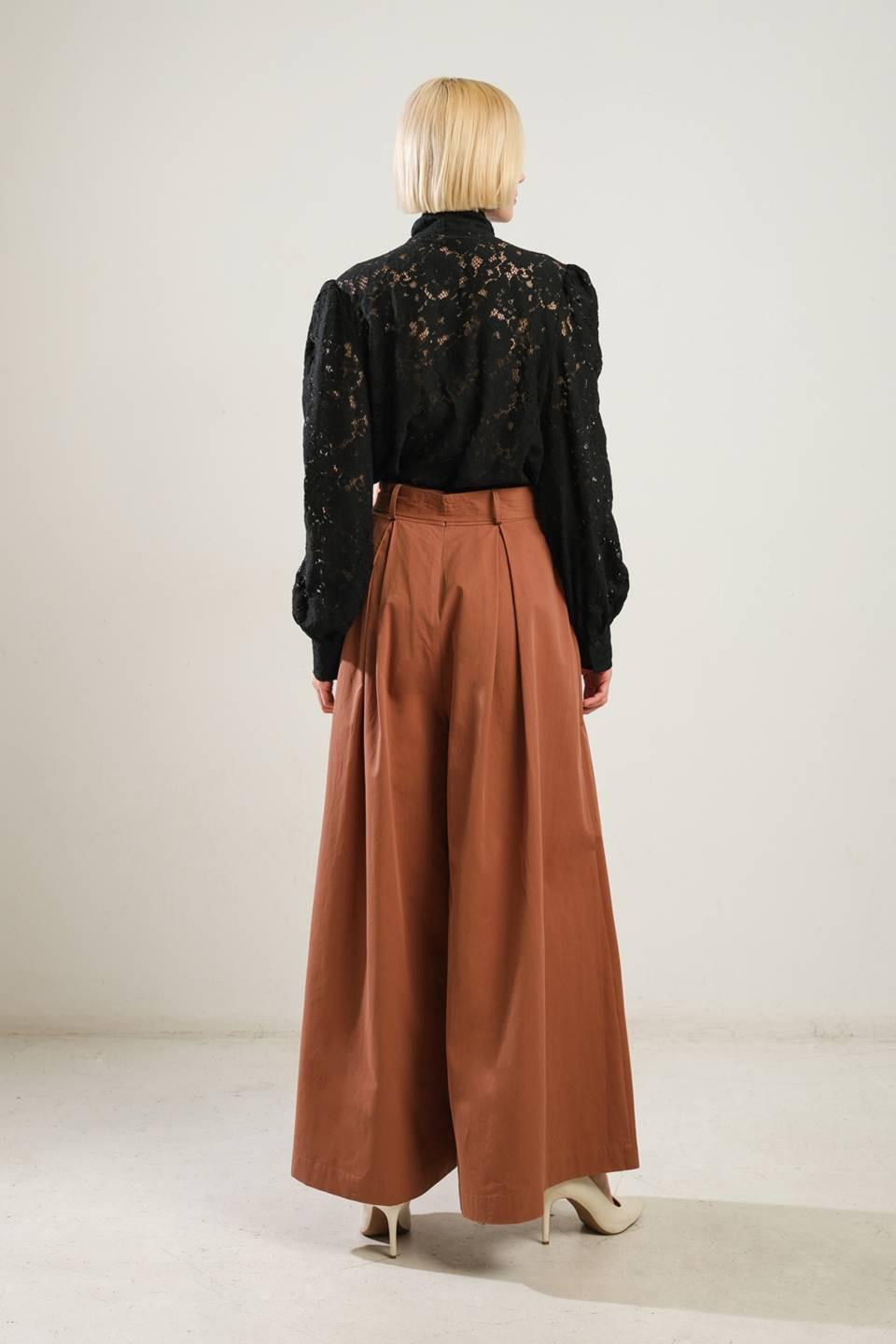 Closer to You Wide Leg Pants in rust, view 6 — Soul Flow Apparel