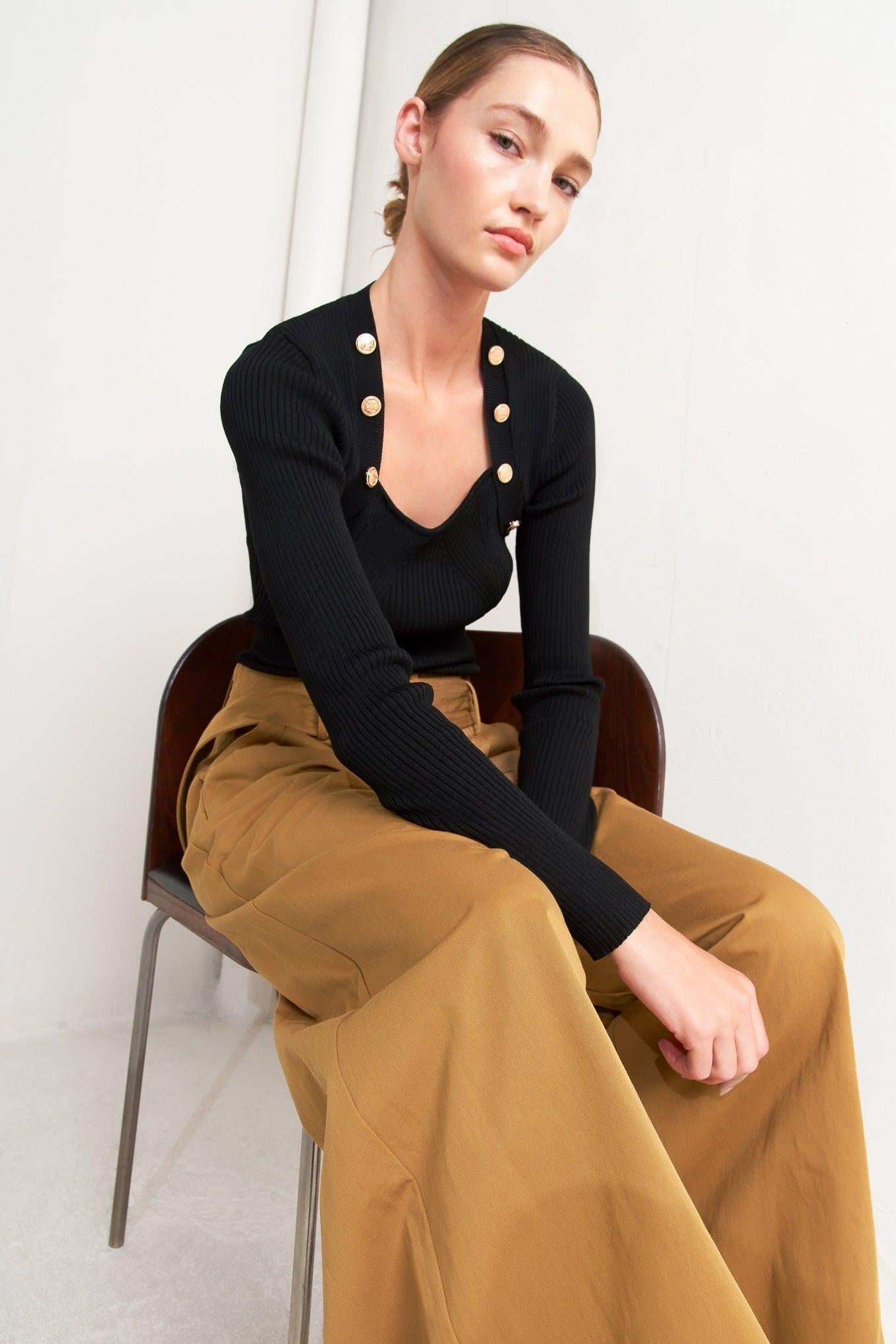 Elegance Unveiled Woven Pants in camel, view 8 — Soul Flow Apparel