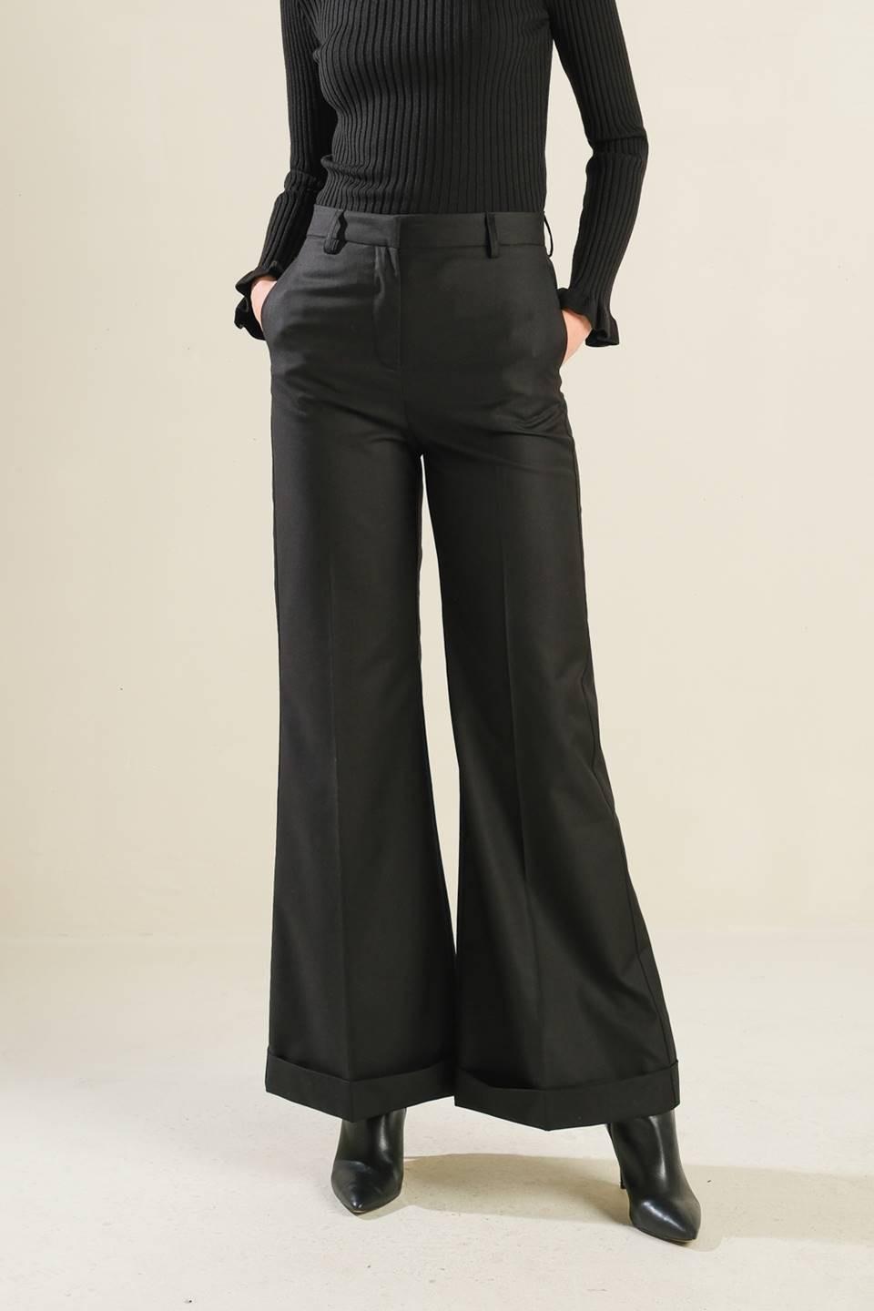 Falling Deeper Woven Pants in black 1jpg — Soul Flow Apparel