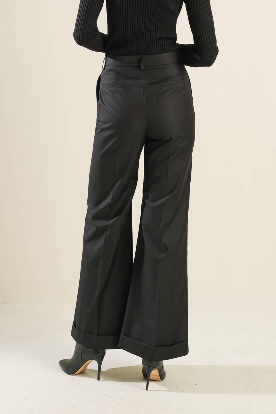 Falling Deeper Woven Pants in black, view 2 — Soul Flow Apparel