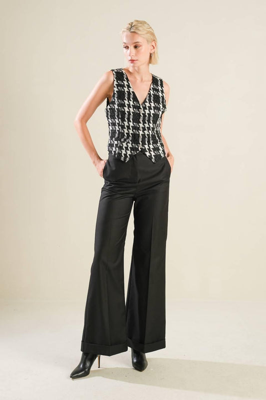 Falling Deeper Woven Pants in black, view 7 — Soul Flow Apparel
