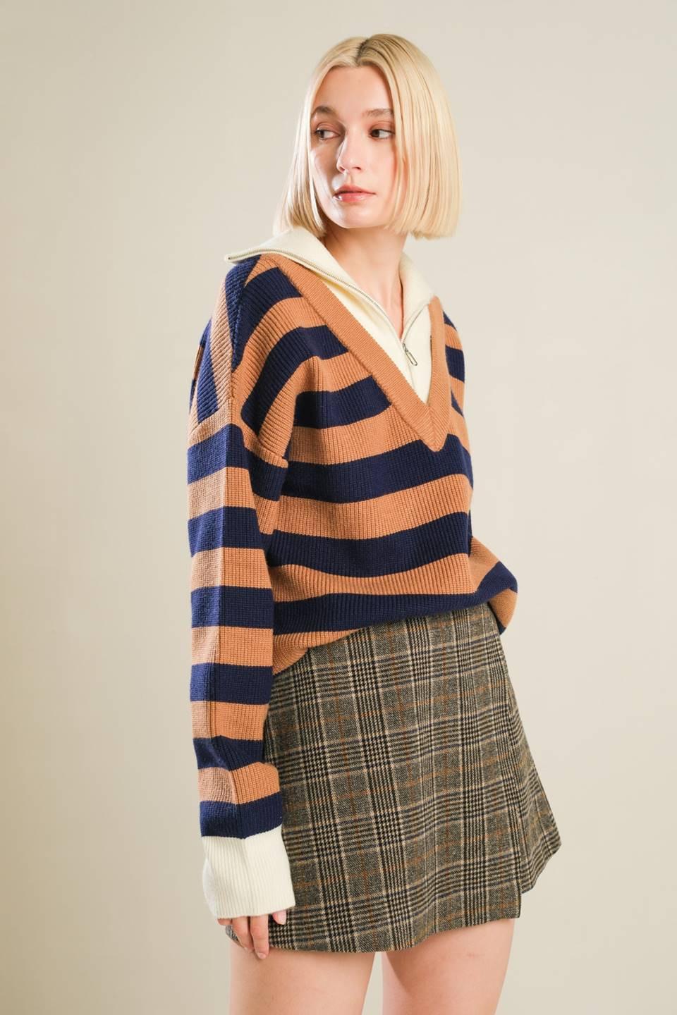 Eternal Devotion Plaid Skort in brown black, view 9 — Soul Flow Apparel