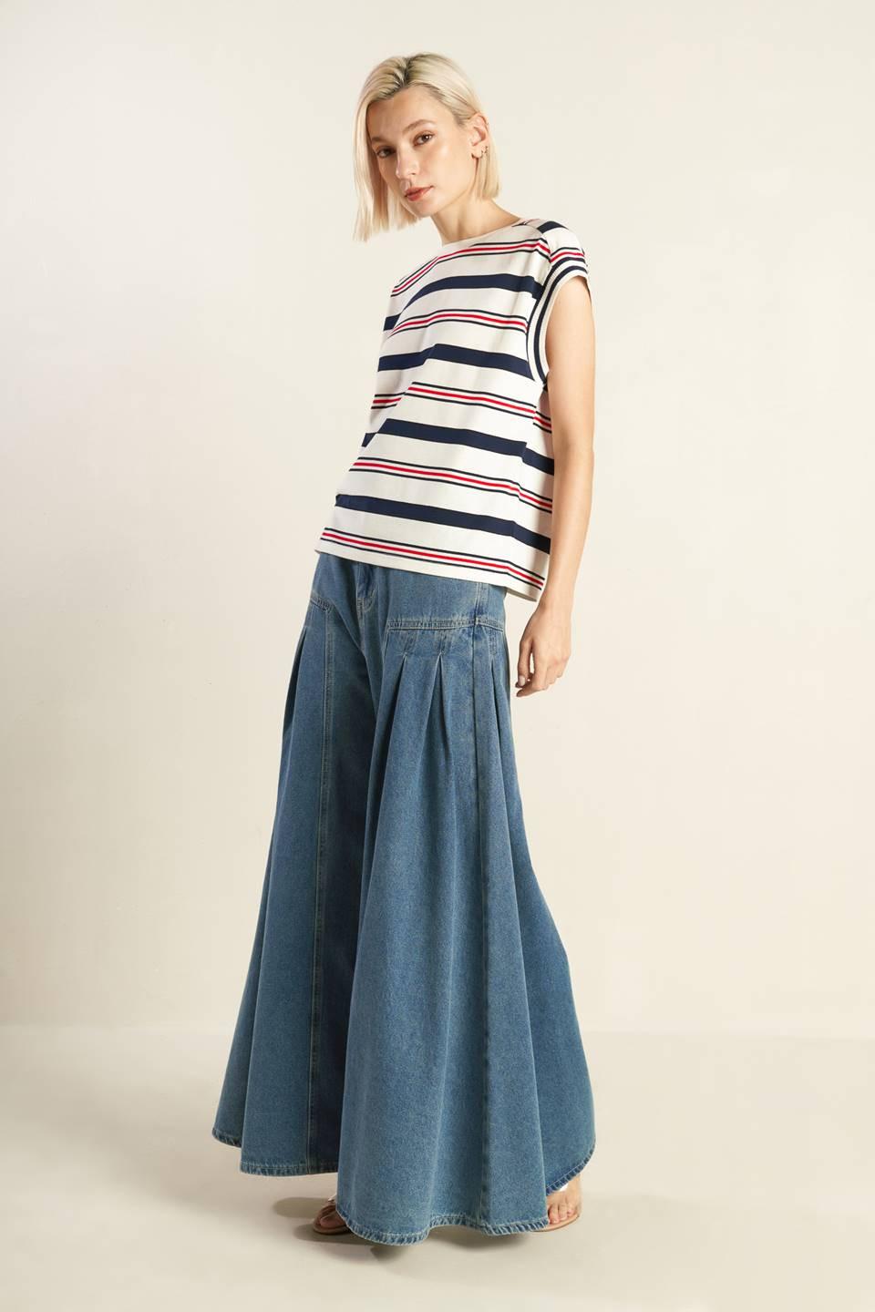Effortless Edge Denim Pants in medium, view 6 — Soul Flow Apparel