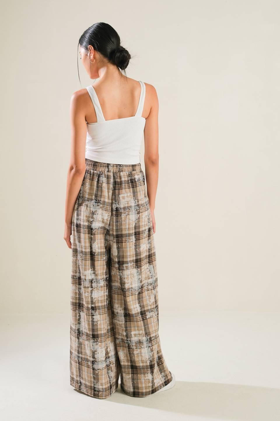 Timeless Charm Woven Pants in beige, view 6 — Soul Flow Apparel