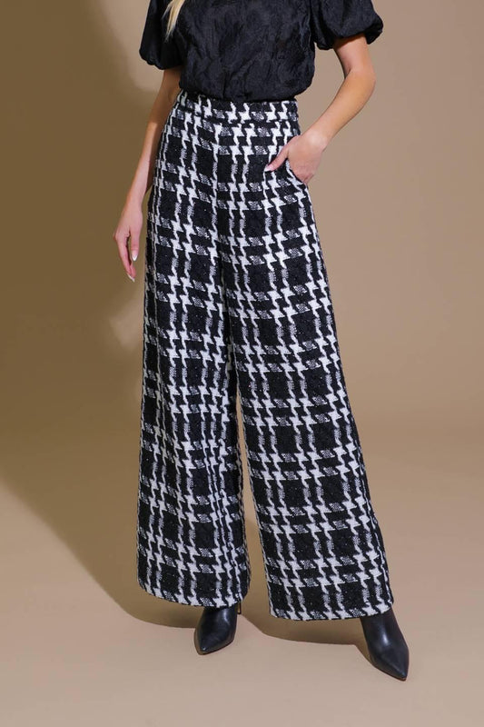 When I'm with You Woven Pants in black multi, view 1 — Soul Flow Apparel