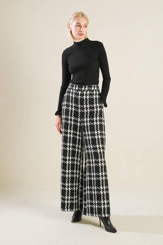 When I'm with You Woven Pants in black multi, view 5 — Soul Flow Apparel