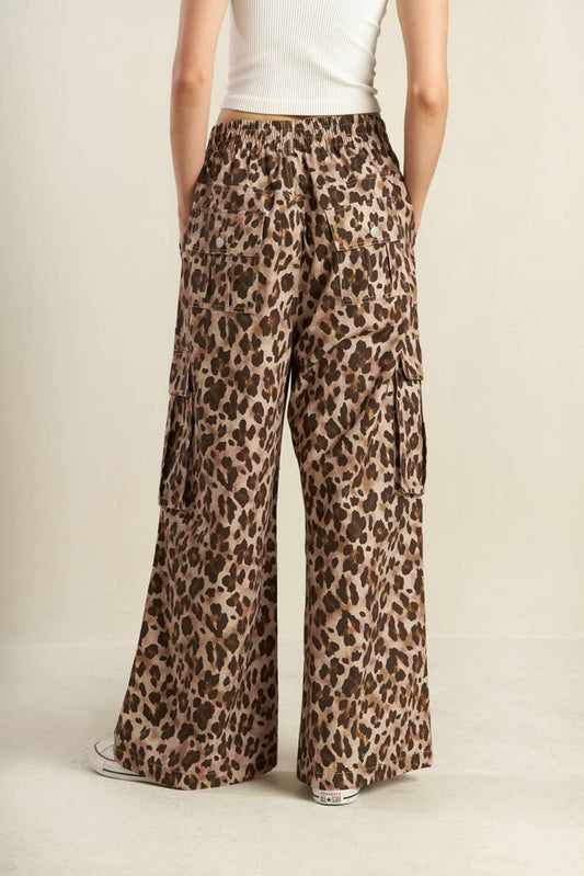 Navigating Life Woven Pants in taupe brown, view 5 — Soul Flow Apparel