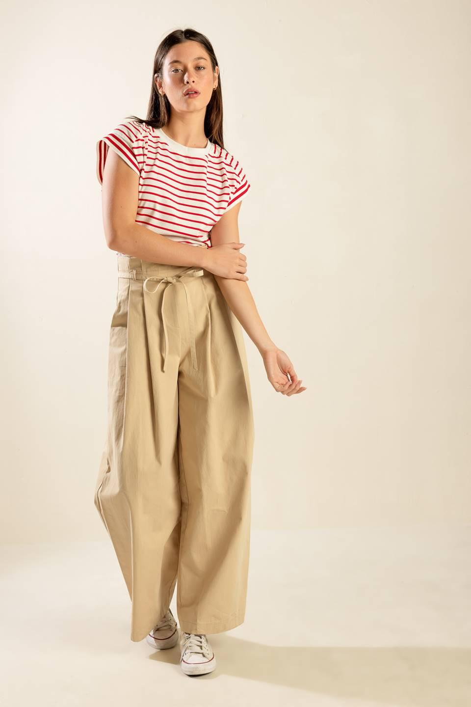 Finally Over Woven Pants in cream multi, view 1 — Soul Flow Apparel