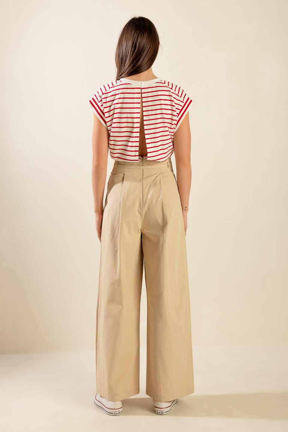 Finally Over Woven Pants in cream multi, view 10 — Soul Flow Apparel