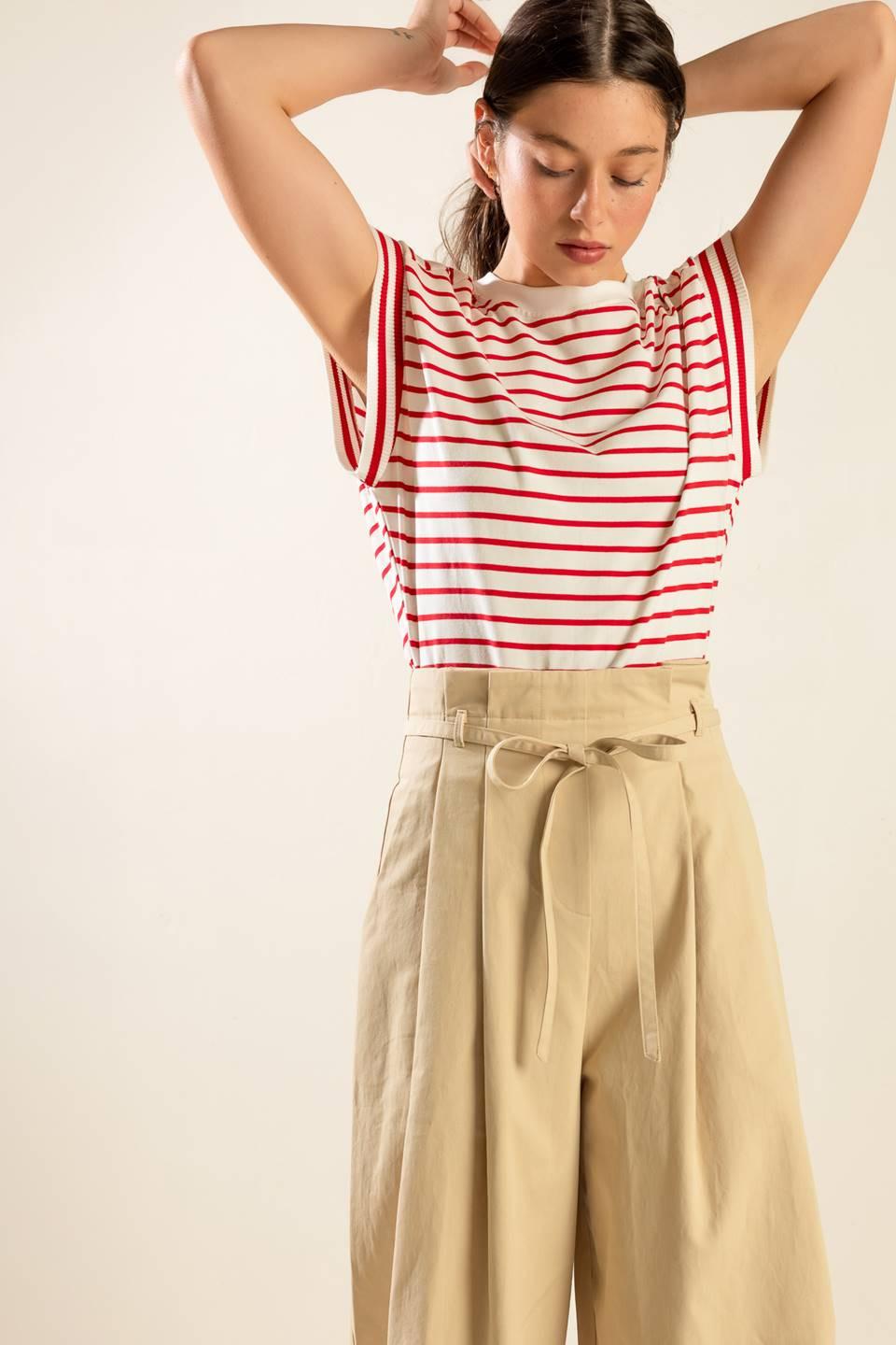 Finally Over Woven Pants in cream multi, view 2 — Soul Flow Apparel