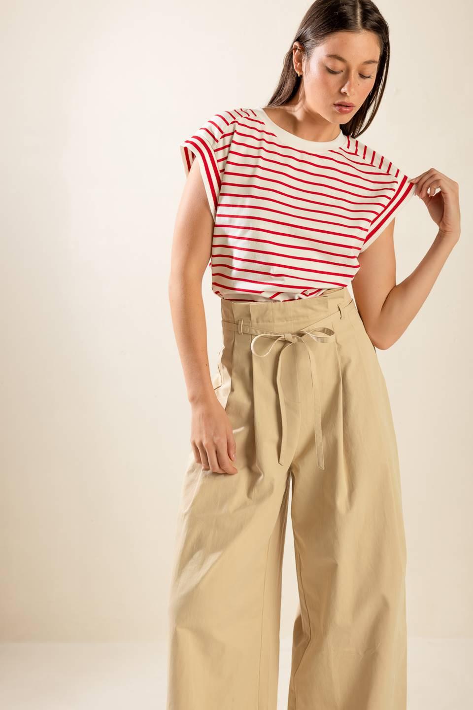 Finally Over Woven Pants in cream multi, view 3 — Soul Flow Apparel