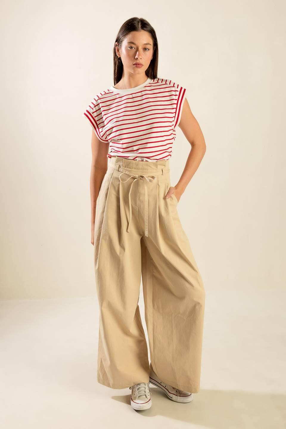 Finally Over Woven Pants in cream multi, view 5 — Soul Flow Apparel