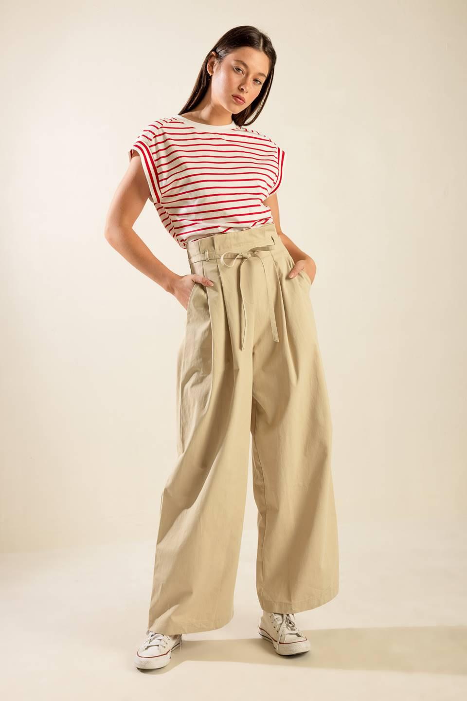 Finally Over Woven Pants in cream multi, view 6 — Soul Flow Apparel