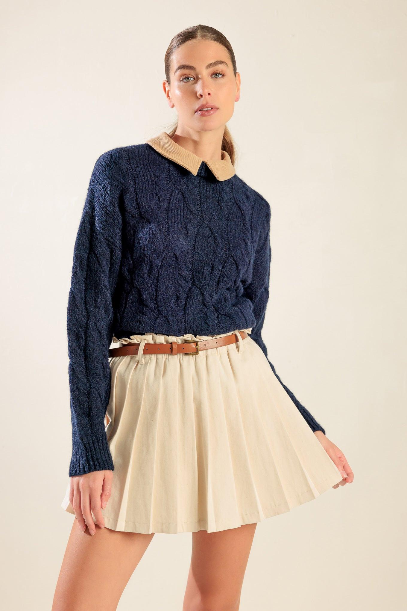 Only in My Heart Woven Skort in oatmeal, view 1 — Soul Flow Apparel