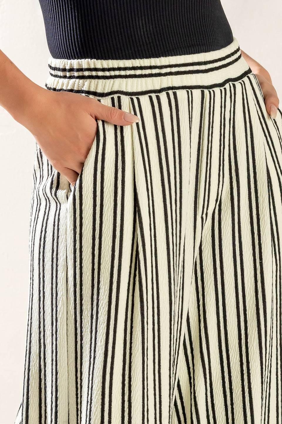 In the Quiet Shade Woven Pants in cream, view 1 — Soul Flow Apparel