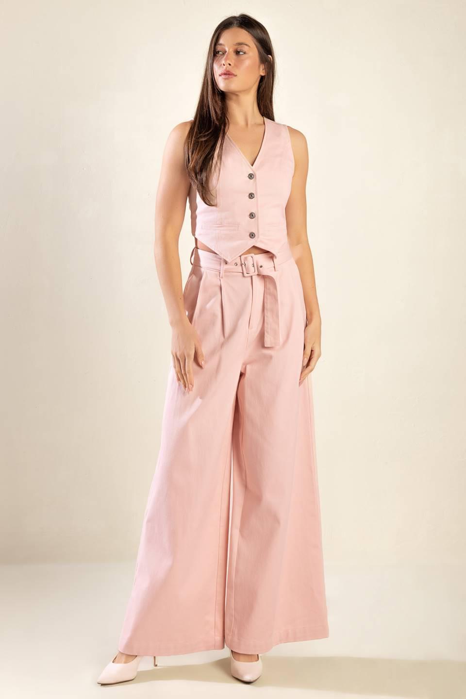Fiercely Stunned Woven Pants in pink, view 6 — Soul Flow Apparel