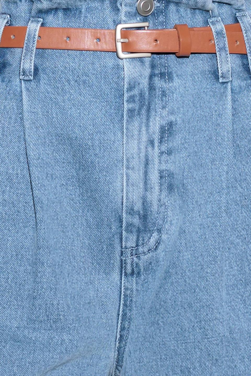 Kissed By Sunlight Denim Pants in light, fabric swatch — Soul Flow Apparel