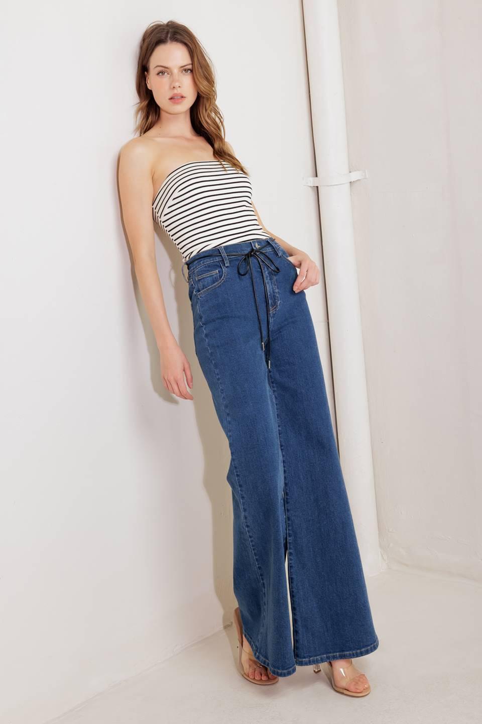 Dream State Blue Denim Pants, view 5 — Soul Flow Apparel