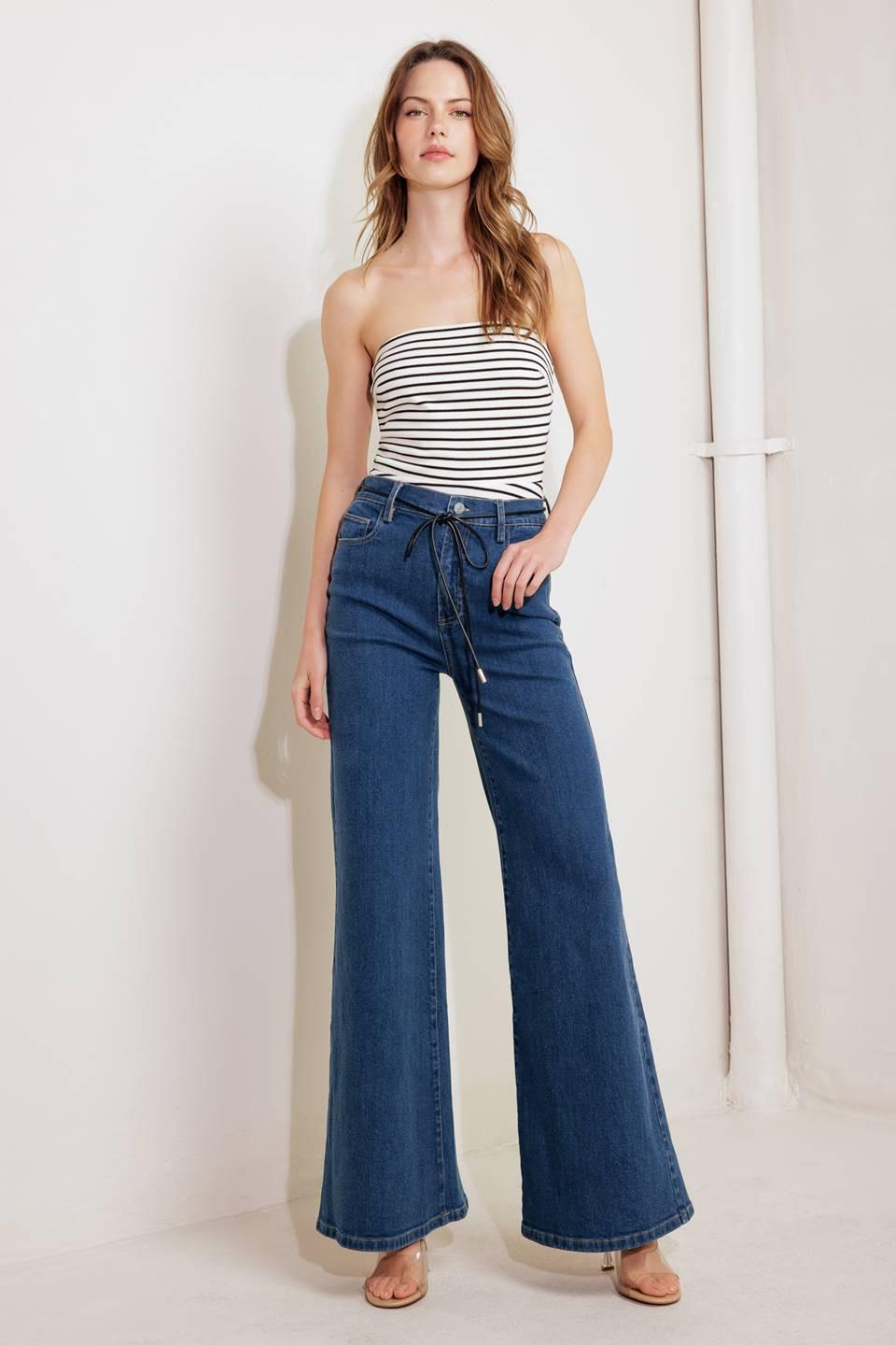 Dream State Blue Denim Pants, view 6 — Soul Flow Apparel