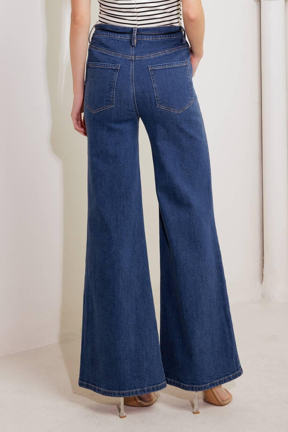 Dream State Blue Denim Pants, view 7 — Soul Flow Apparel