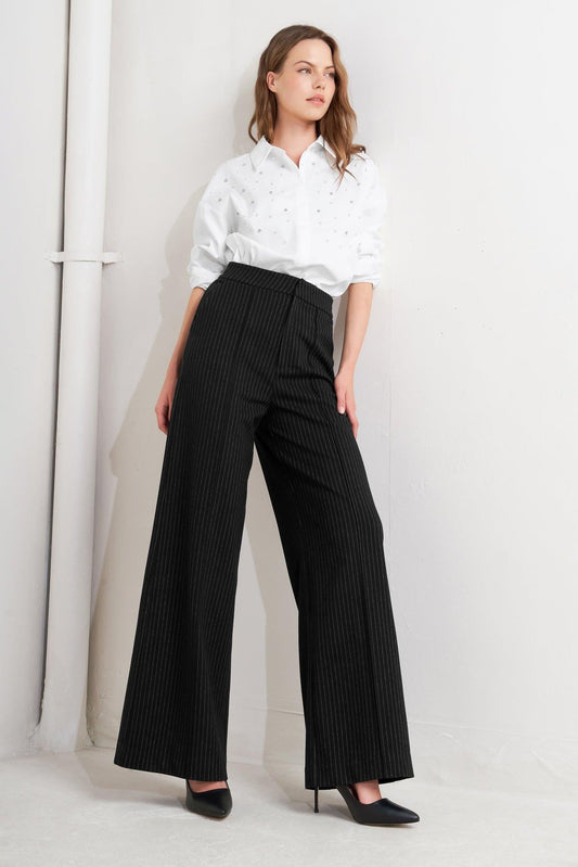 Stride Tempo Woven Pants in black, view 4 — Soul Flow Apparel