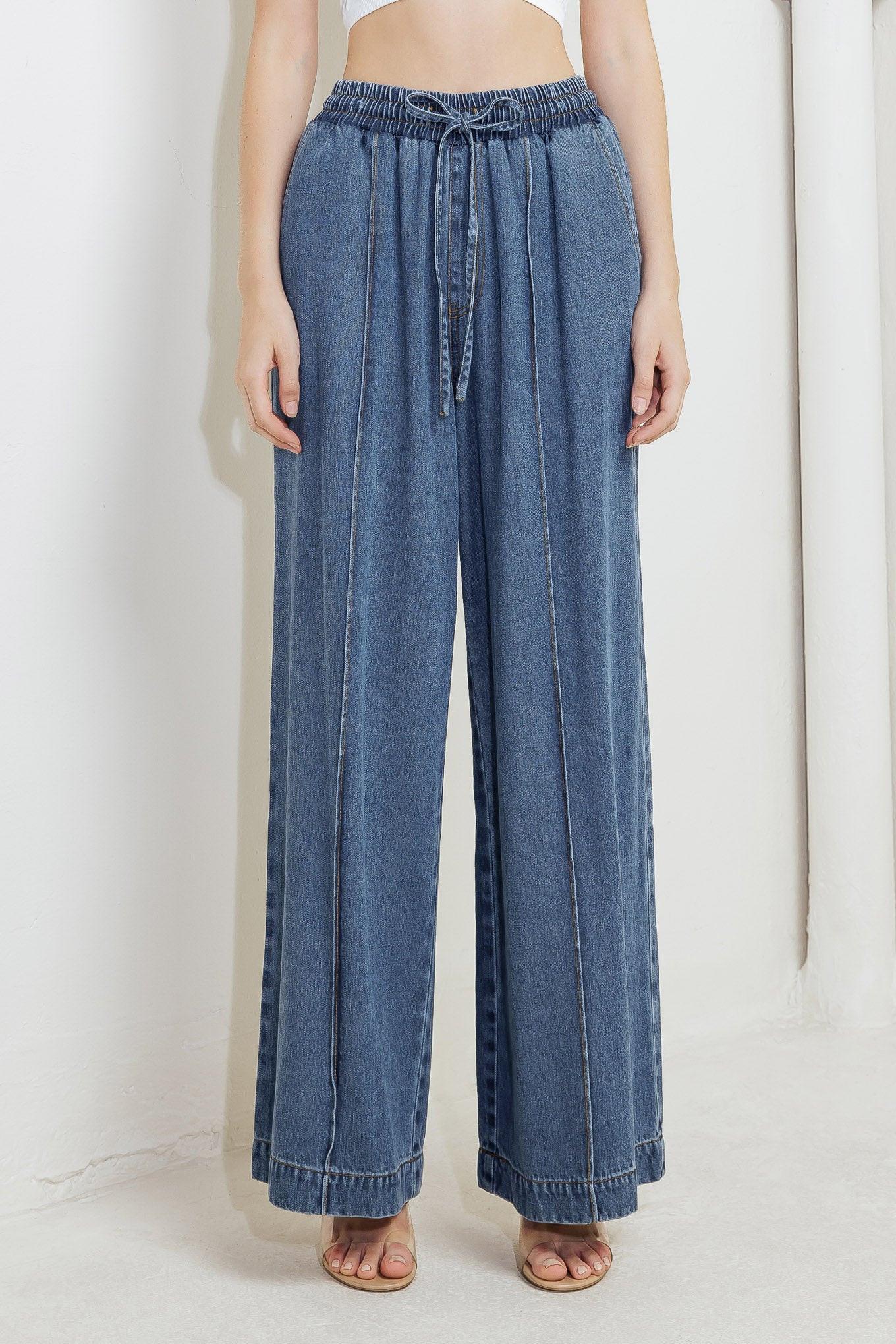 Offline Edge Indigo Denim Pants, view 1 — Soul Flow Apparel