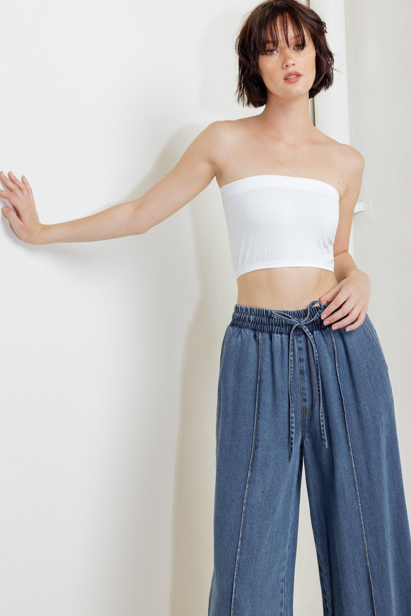 Offline Edge Indigo Denim Pants, view 3 — Soul Flow Apparel