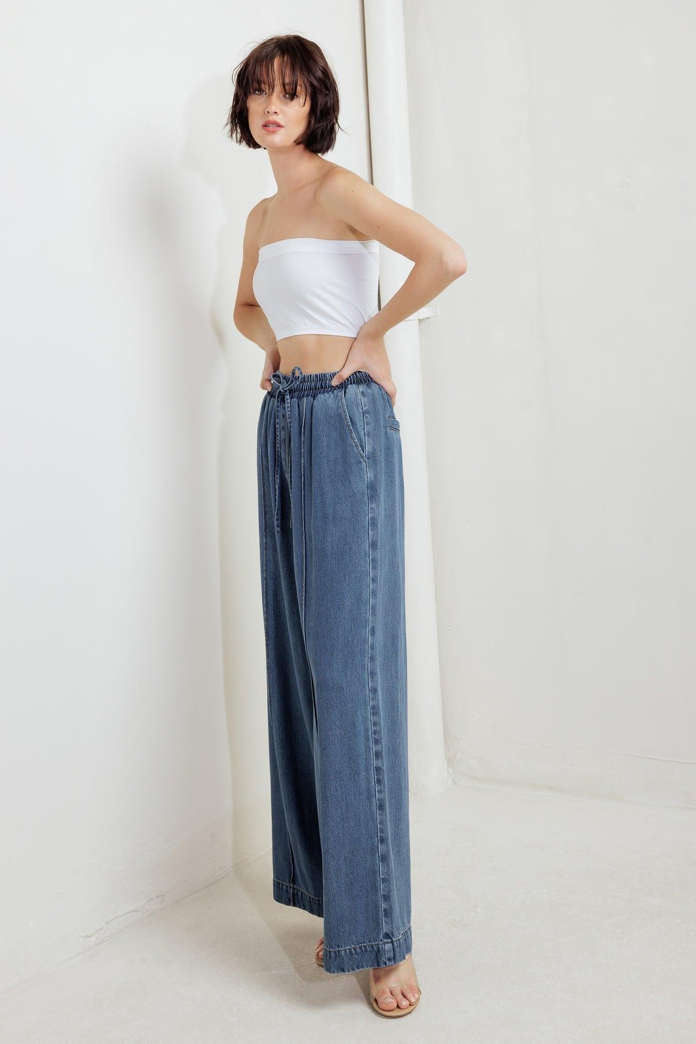 Offline Edge Indigo Denim Pants, view 6 — Soul Flow Apparel