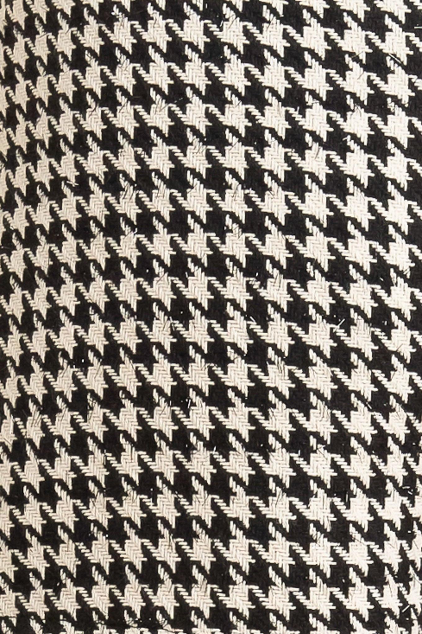 Mono Mix Woven Skort in black white, fabric swatch — Soul Flow Apparel
