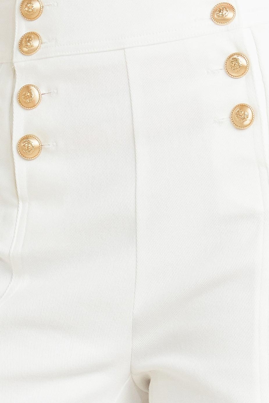 Moon Deck Woven Pants in white, fabric swatch — Soul Flow Apparel