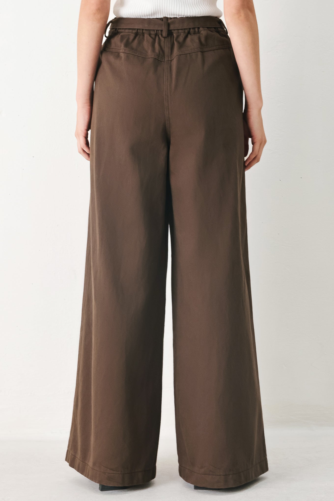 Brown Sugar Statement Woven Pants, view 4 — Soul Flow Apparel