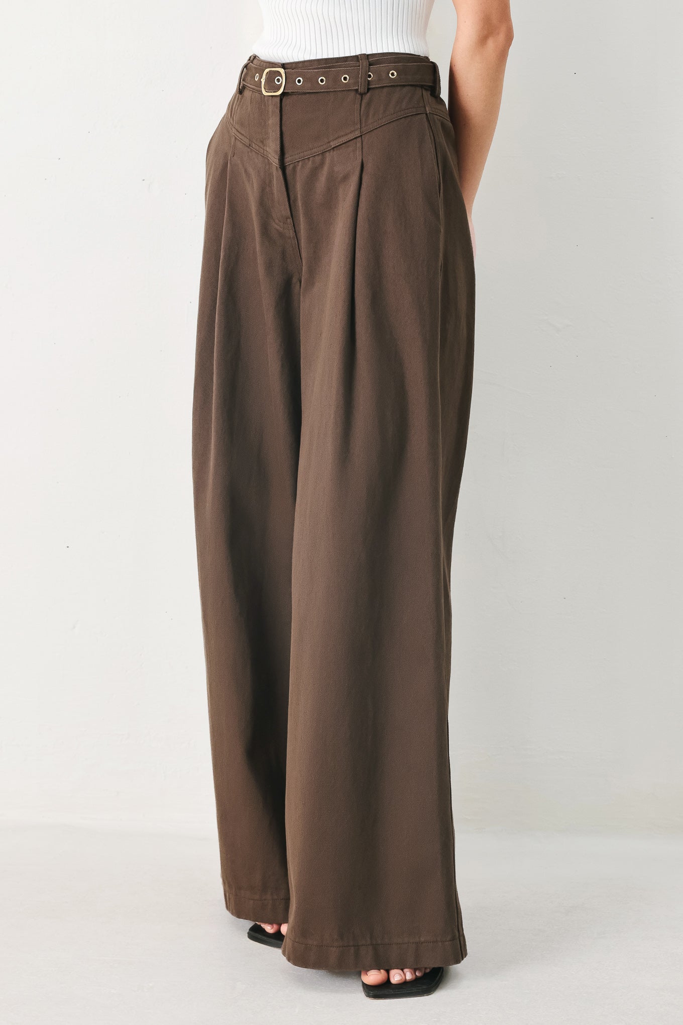 Brown Sugar Statement Woven Pants, view 6 — Soul Flow Apparel