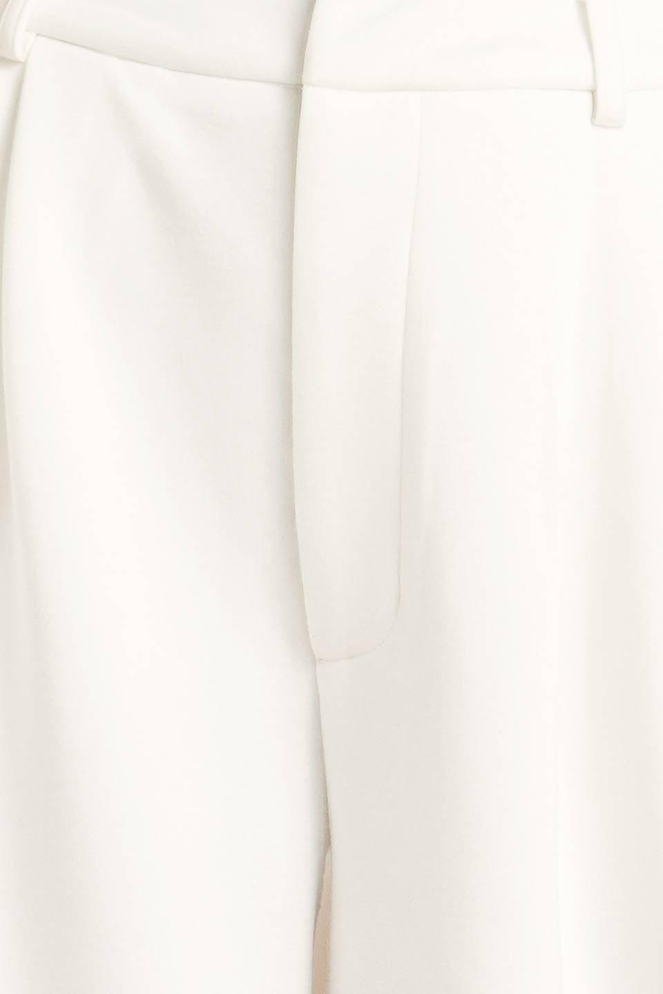Pure Elegance Woven Pants in white, fabric swatch — Soul Flow Apparel