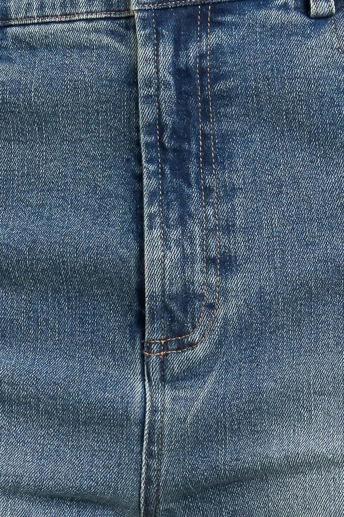 No Second Thought Washed Denim Pants in medium, fabric swatch — Soul Flow Apparel