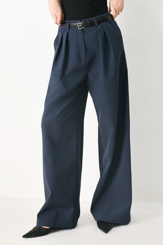 Power Play Woven Pants in navy, view 1 — Soul Flow Apparel