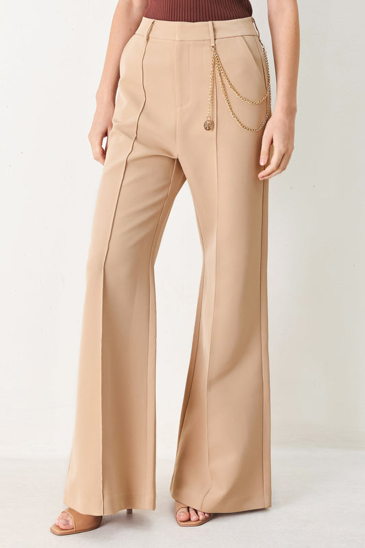 Crystal Bay Woven Pants in camel, view 1 — Soul Flow Apparel
