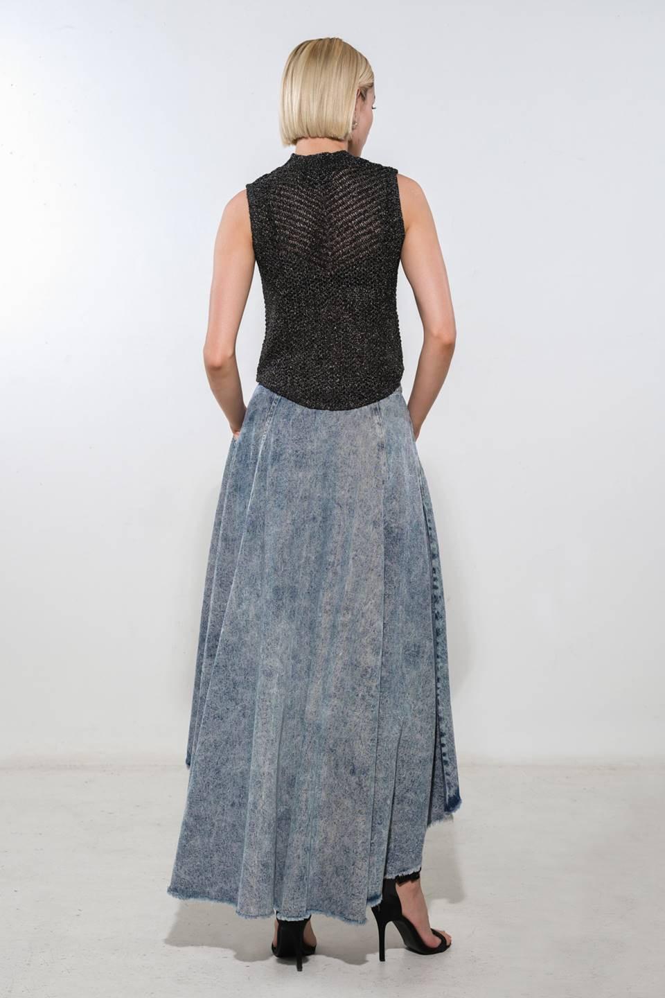 Blissful Sunshine Sweater Top in black, view 2 — Soul Flow Apparel