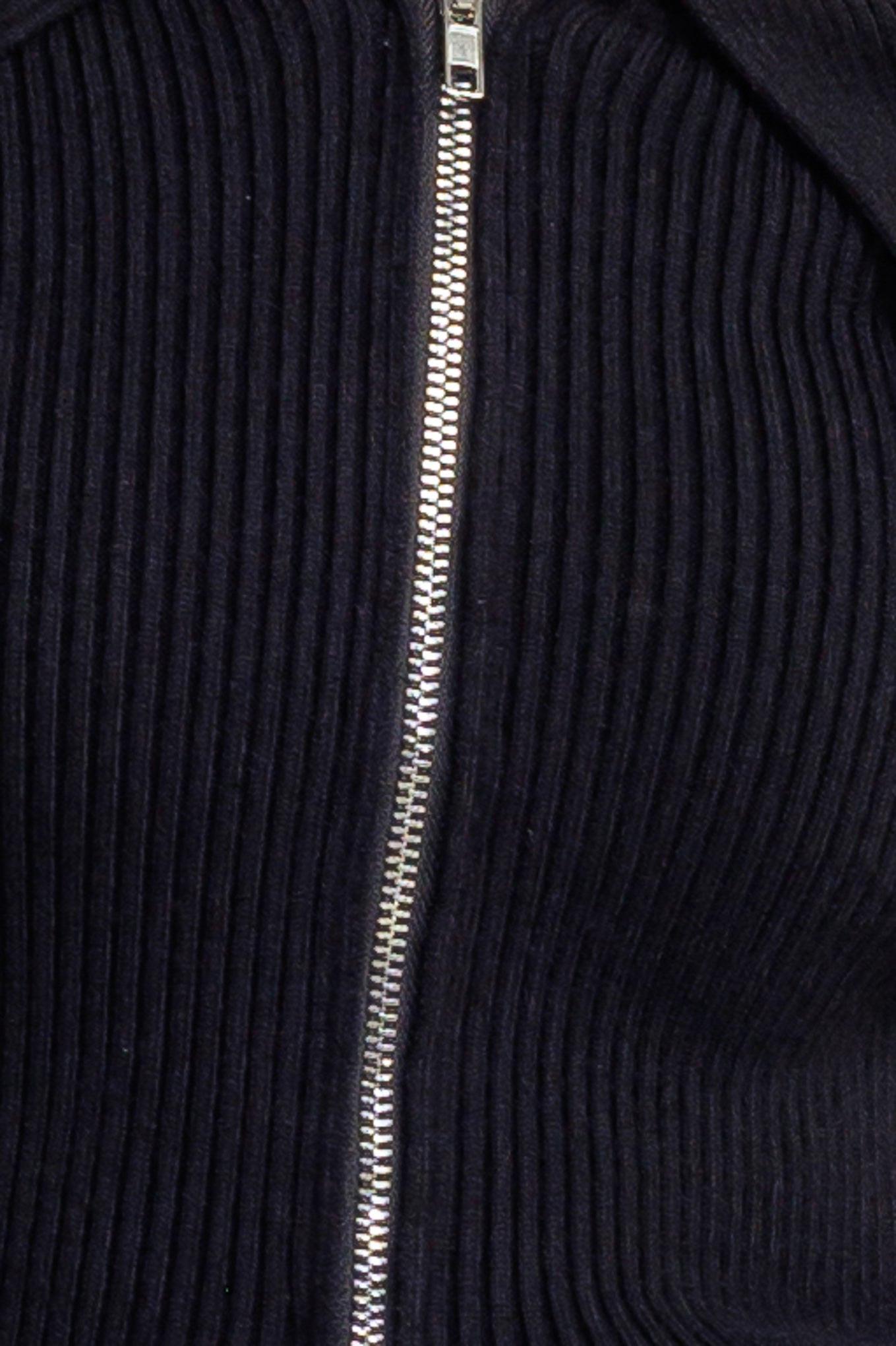 Change of Pace Sweater Top in black, fabric swatch — Soul Flow Apparel