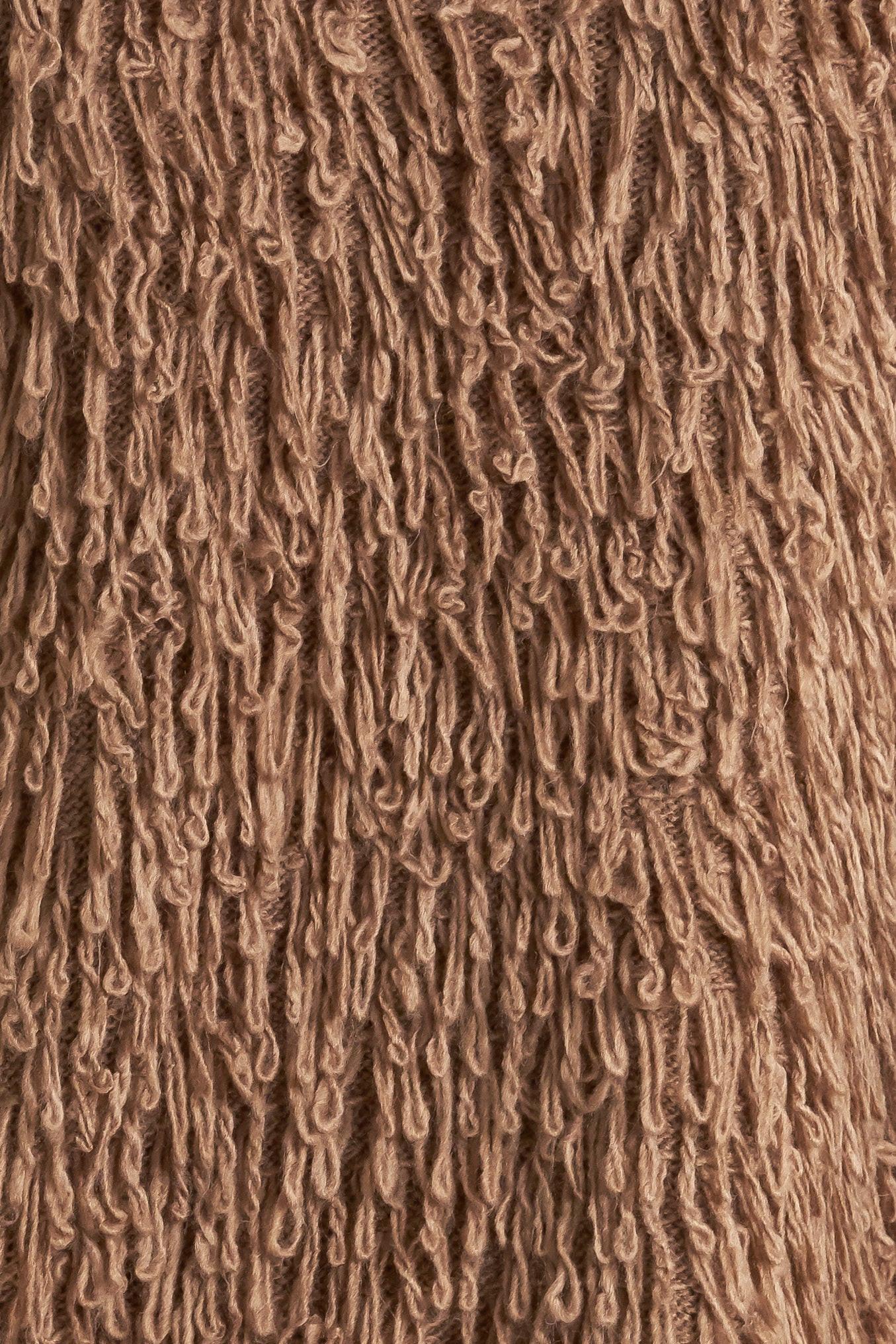 Live in the Now Sweater Cardigan in l.brown, fabric swatch — Soul Flow Apparel