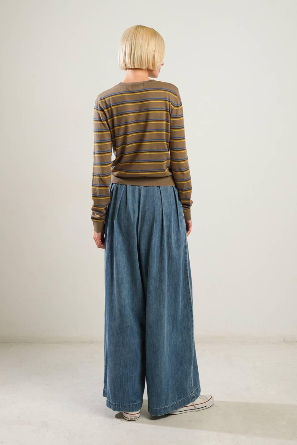 Well Played Sweater Top in brown multi, view 6 — Soul Flow Apparel