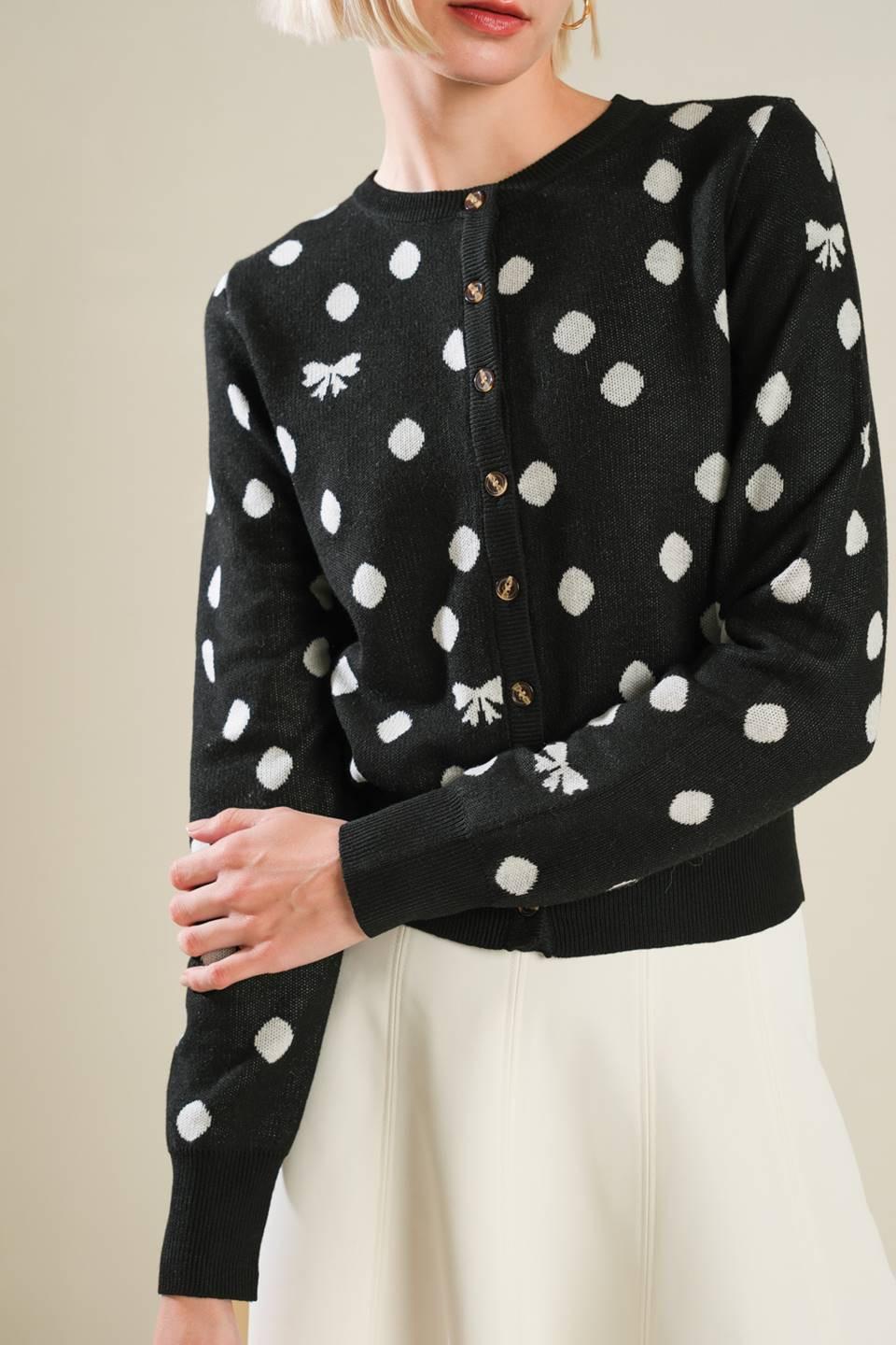 Finer Things Sweater Cardigan in black, view 4 — Soul Flow Apparel