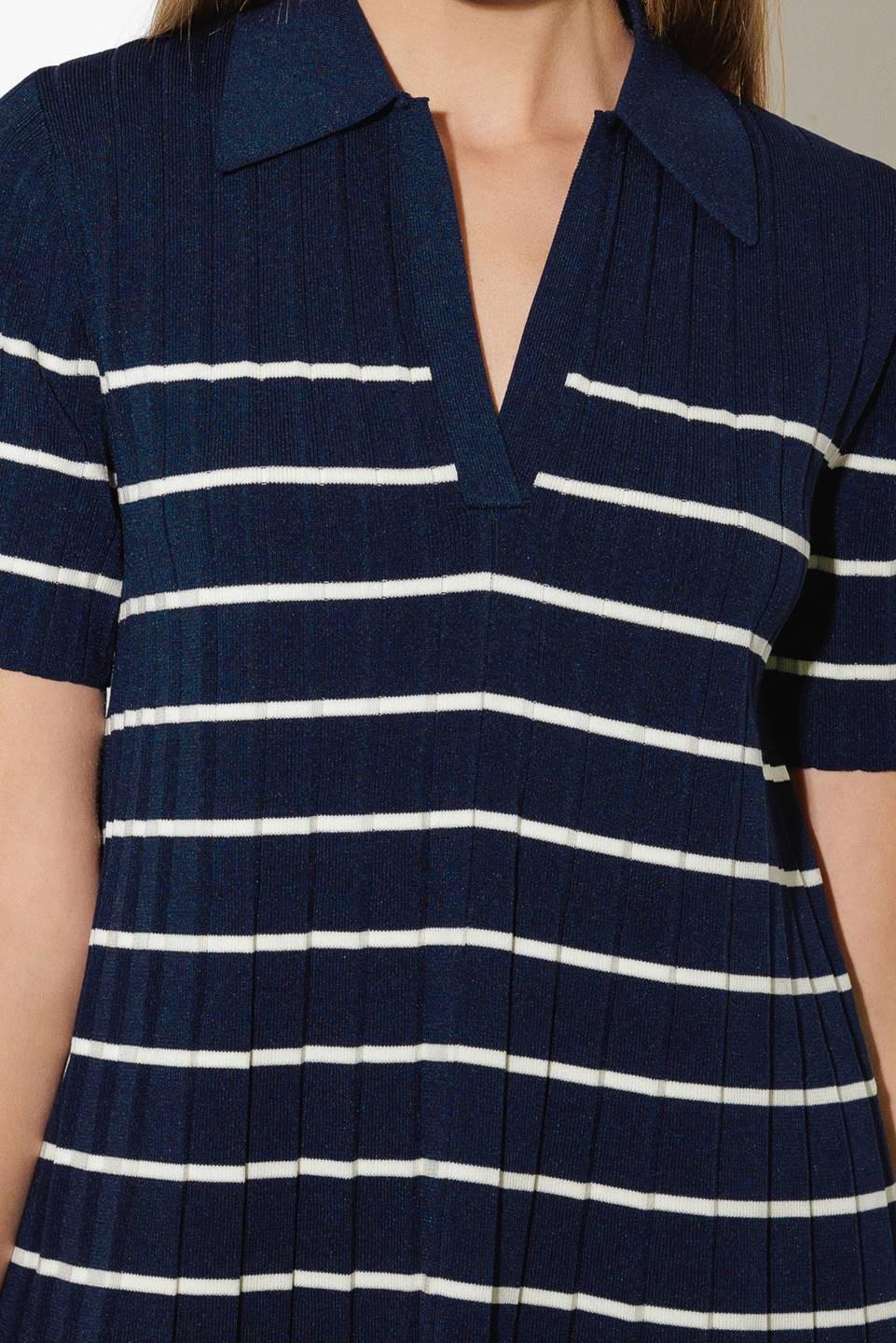Rustic Dream Sweater Mini Dress in navy, fabric swatch — Soul Flow Apparel